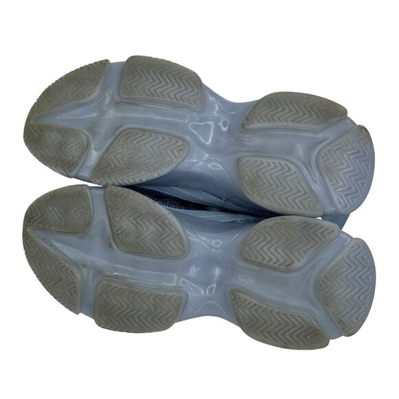 Steve Madden Woman’s Maxima Sneaker Blue Rhinestone Size 8 Chunky Platform Bling - Picture 8 of 11